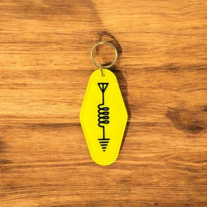 Ham Radio Schematic Motel Keychain - Great gift for amateur radio operators