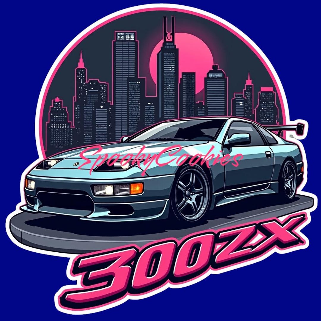 3-inch Sticker | '1990-1996 300ZX Z32' | Classic Car Enthusiast Sticker ...