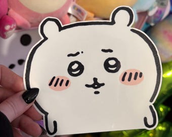 Chiikawa Peeker Sticker – 5 Inch Glossy Waterproof Vinyl Decal, Cute Car Window or Laptop Sticker