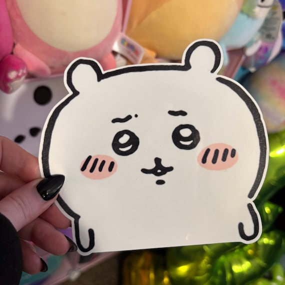 Chiikawa Peeker Sticker – 5 Inch Glossy Waterproof Vinyl Decal, Cute Car Window or Laptop Sticker
