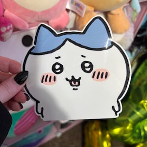 Hachiware Peeker Sticker – 6 Inch Glossy Waterproof Vinyl Decal, Chiikawa Car Window or Laptop Sticker