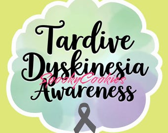 3-Inch Sticker | 'Tardive Dyskinesia Awareness' with Ribbon | Decal for Laptops, Journals | Chronic Illness AwarenessMagnet