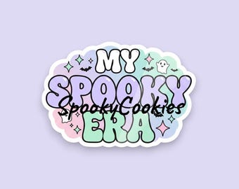 My Spooky Era Sticker | Pastel Spooky Sticker | Cute Halloween Aesthetic | Kawaii Ghost Sticker | Goth Cute Vinyl DecalMagnet