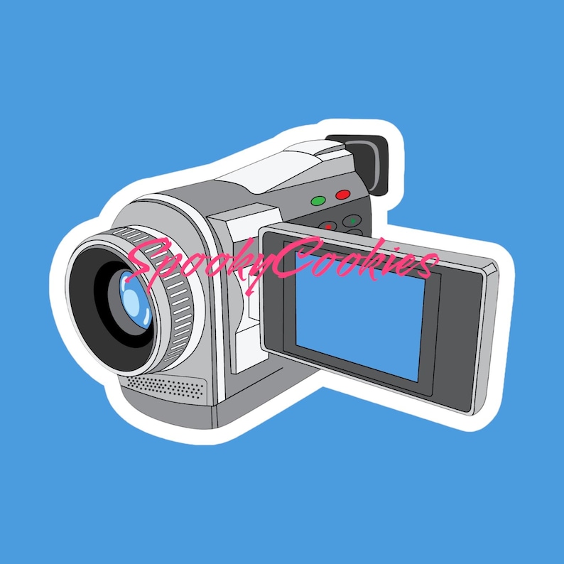 Sticker Camera 2000 Silver 2000s Camcorder Sticker – Retro Y2K Aesthetic Tech Decal ...