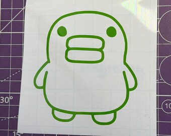 Retro Kutchipatchi Tamagotchi Decal - Waterproof Vinyl Sticker, Nostalgic 90s Theme for Laptops/Cars, Unique Geek Gift Idea