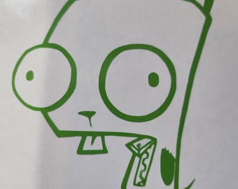 GIR Vinyl Sticker from Invader Zim - Durable Decal for Fans, Great for Notebooks & Tablets, Fun Birthday Gift