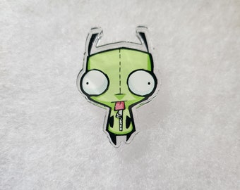 Acrylic Invader Zim GIR Pin