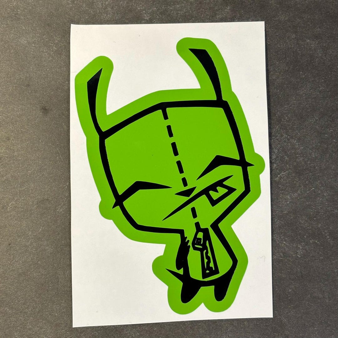 GIR Vinyl Sticker From Invader Zim - Durable Decal for Fans, Great for ...