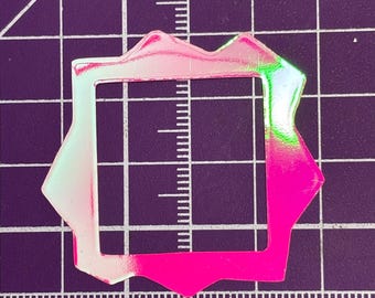 Pink Chrome Holographic Tamagotchi Paradise Face Plate – Custom Retro Virtual Pet Accessory