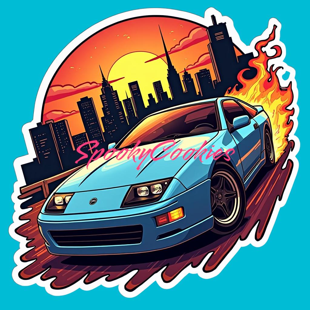 3-inch Sticker | '300ZX Z32 1990-1996' | Classic Car Enthusiast