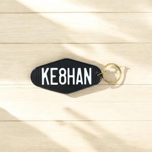 Ham Radio Custom Call Sign Motel Keychain - Great gift for amateur radio operators
