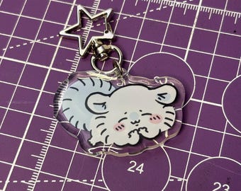 Tired Momonga Chiikawa   – 2 Inch Acrylic Charm