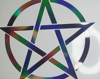 Spiritual Pentacle Vinyl Decal - Durable Weather-Resistant Sticker for Personalizing Belongings - Ideal Gift for Occult Followers