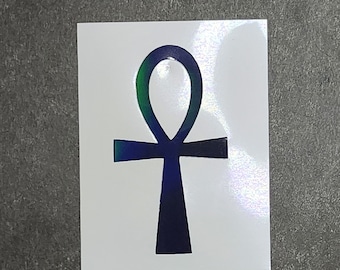 Ankh Decal - Egyptian Symbol Vinyl Sticker, Spiritual Car Window or Laptop Decoration, Unique Spiritual Gift Idea