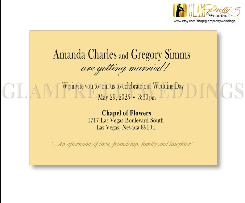 PRINTABLE Casino destination wedding hearts dice Style Name: ARIA Las Vegas Wedding celebration invitation