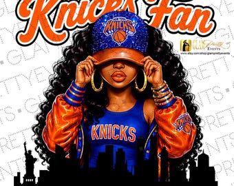 Knicks Fan PNG 2 Designs Included, New York Basketball Fan, NYC Championship 2026 Design, Digital Download Sublimation PNG, Instant Download