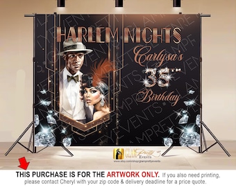 Artwork for Harlem Nights 10ftx8ft Backdrop rose gold, Art Deco Great Gatsby Speakeasy Backdrop, Roaring Twenties Backdrop - Style: CARLY