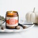 Spicy PUMPKIN VANILLA NUTMEG Hand Poured Scented Soy Candle 4 oz or 9 oz|Holiday Home Decor Gift | Winter Aesthetics 