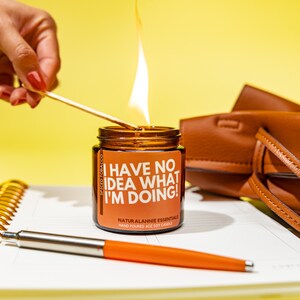 I HAVE NO IDEA What I&#39;m Doing: Spiced Tobacco Scented Soy Candle 4 oz