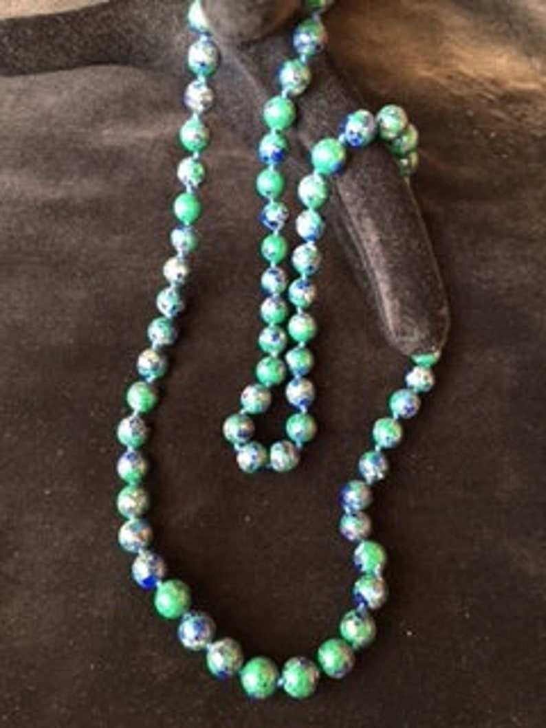 Azurite Bead Necklace