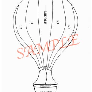 Hot Air Balloon Wall Hanging Pattern PDF - Etsy