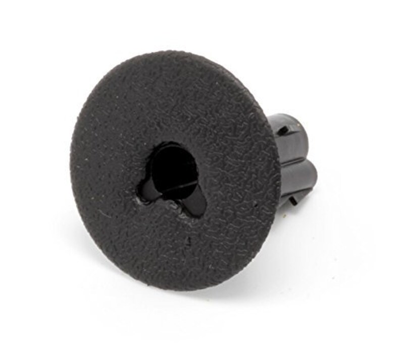 package of 100 by CIMPLE CO Black Black Single Feed-Thru Bushings