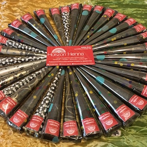 10 pack: 5 Jagua Cones and 5 Henna Cones