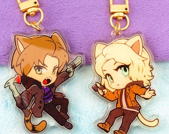 Re9: chibi cats Keyrings