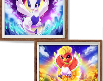 ⭐️ ポケモン色紙ART ⭐️ Lugia Ho-oh Gold 金銀 s-l400.jpg