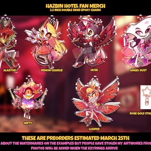 Hazbin Hotel charms Batch A