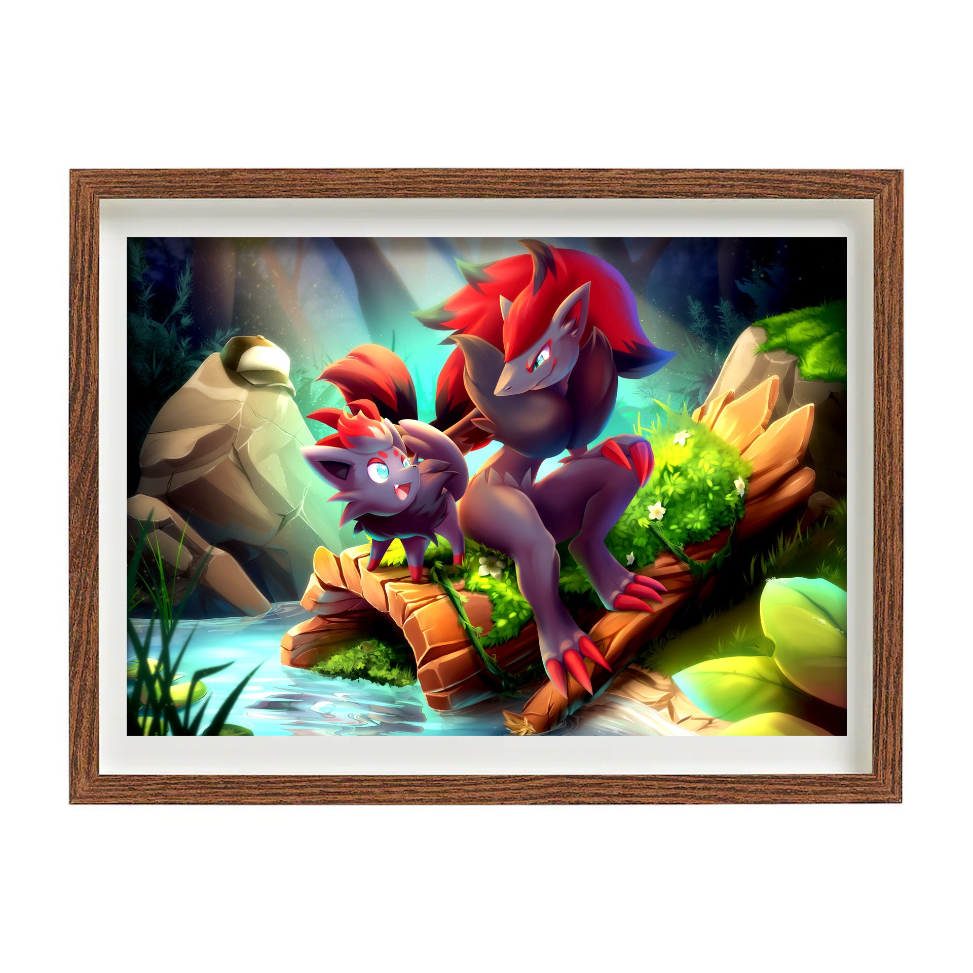 Zorua and Zoroark - Etsy Norway, image size:1920x1920