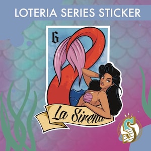 La Sirena- Loteria series sticker