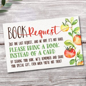 Boek aanvraagkaart, boerderij baby shower afdrukbaar, INSTANT DOWNLOAD digitaal bestand - fs1