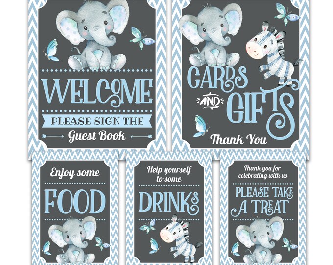 Baby Shower Gift Tags Theme Thank You Favor Tags Printable - Etsy