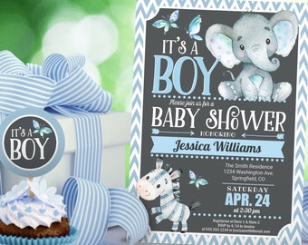 zebra baby shower invitations