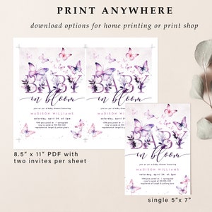 Print single 5x7 or 8.5x11 with two per sheet.