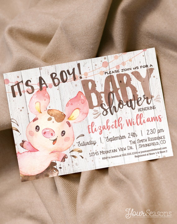 rustic farm baby shower
