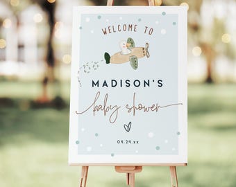 Silly Goose Baby Shower Welcome Sign,16x20, 18x24 printable INSTANT DOWNLOAD digital files, Corjl - 017