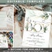 Baby Boy Shower Invitation, Greenery DIGITAL DOWNLOAD, Editable Template, Eucalyptus Suite 5x7 invite, Corjl - 09gr
