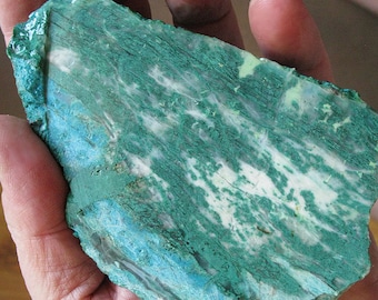 Chrysocolla Freeform Cabochon from the Inspiration Mine in Arizona 30x34x4mm