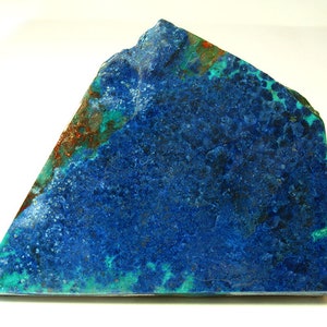 Large Slab Gem Quality Azurite Shattuckite Malachite Rough - 390ct. Bisbee, AZ - Free US Shipping!
