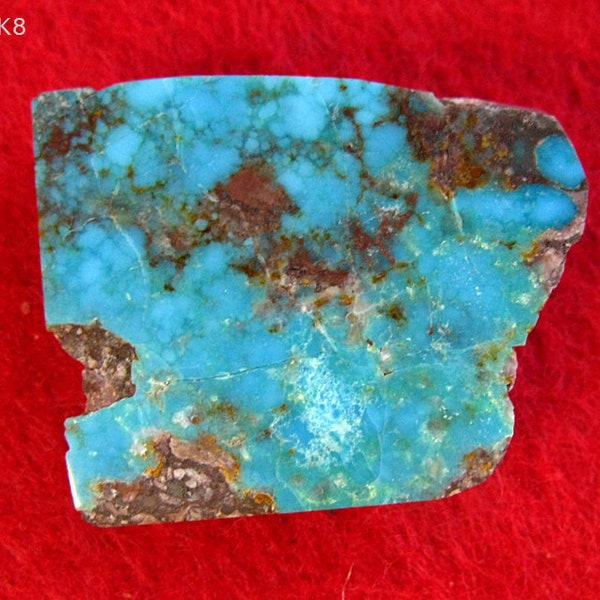 Turquoise Bisbee Rough Slab - 31ct. Gemologist Certified - Direct From The Mine in Bisee