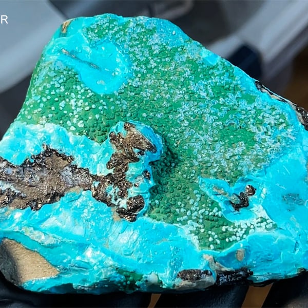 Malachite Chrysocolla Specimen - 218g - Congo - US Seller - Must See Video!