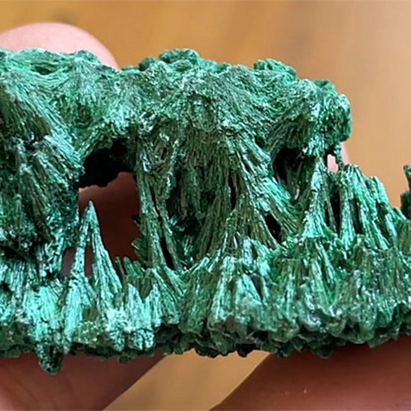 Fibrous Malachite Top Shelf 2.5" Hand-Picked A+ Stunning Specimen - Congo Africa!