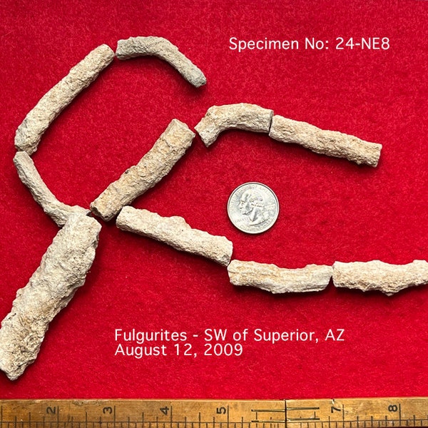 Fulgurite Specimens Rare AZ Desert GENUINE Lightning (Not man made) BIG Lot!