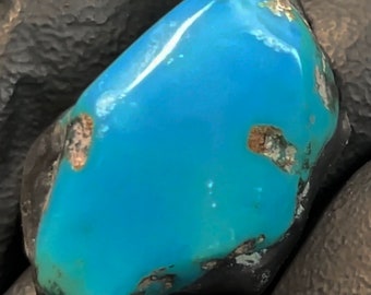 Turquoise Bisbee Cab Cabochon - 15ct. Gemologist Certified - Direct From The Mine