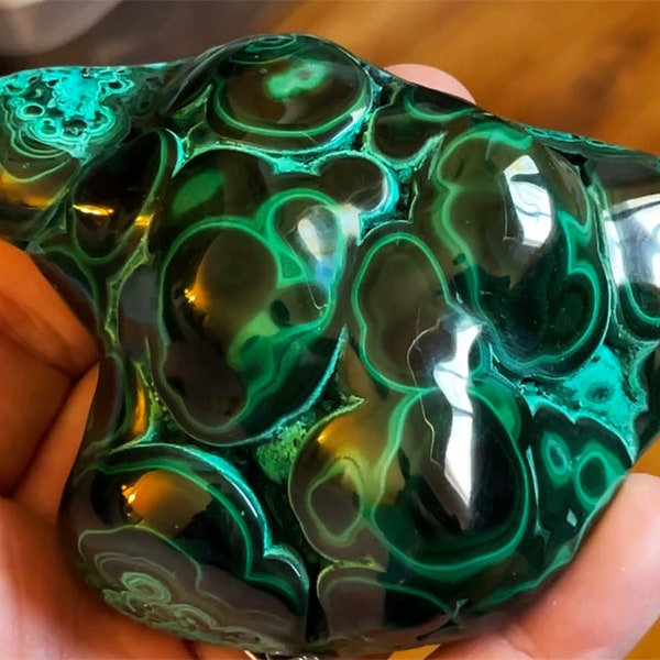 Chrysocolla Malachite Alien Skin - Fine 338g Congo A+++ Specimen - See The Video!