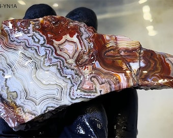 Laguna Lace Agate Raw Unfinished 198g. Insane Colors - NOT Polished - See Video!