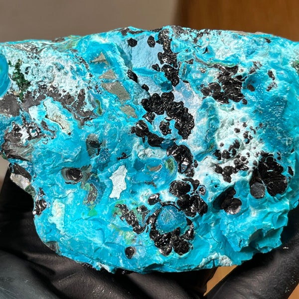 Chrysocolla Malachite BIG 384g! Congo A+++ Top Shelf Specimen - See The Video!