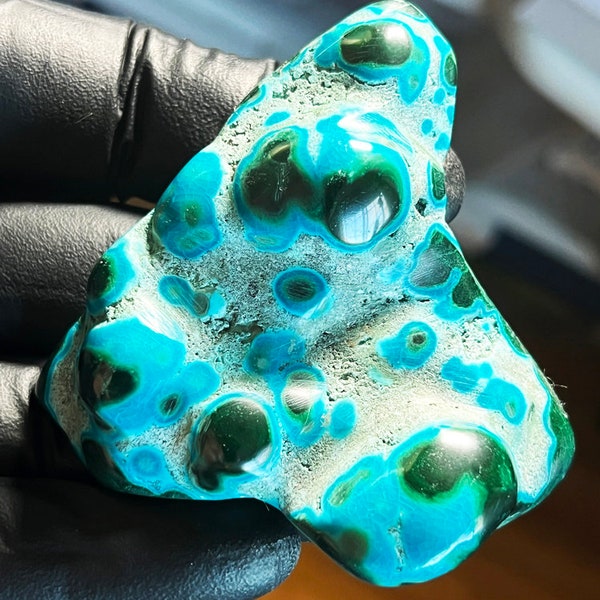 Chrysocolla Malachite Alien Skin - 87g Congo A+++ Specimen - See The Video!